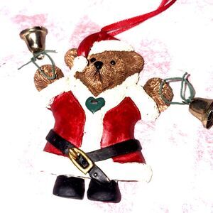 Kurt Adler Teddy Bear Ornament with Bells